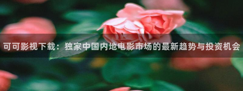 草民电影伦理：可可影视下载：独家中国内地电影市场的最新趋势与投资机会